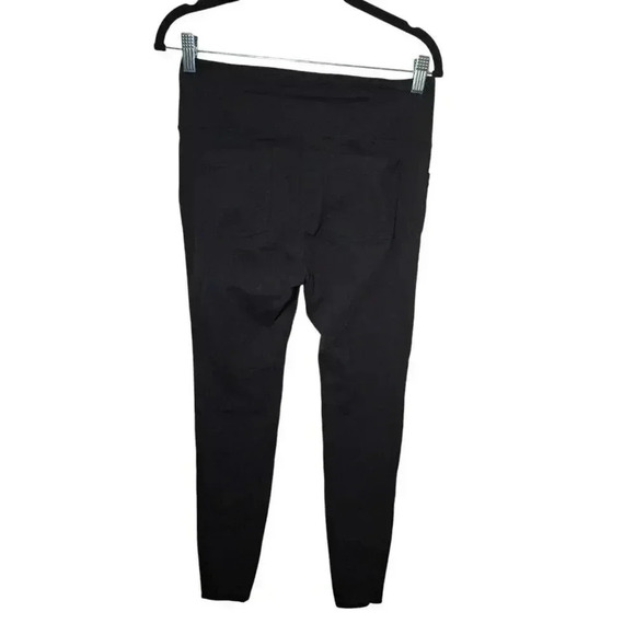 Athleta Metro Skinny Pants Womens MT Black Knit Yoga Athletic Legging EUC - Picture 11 of 16